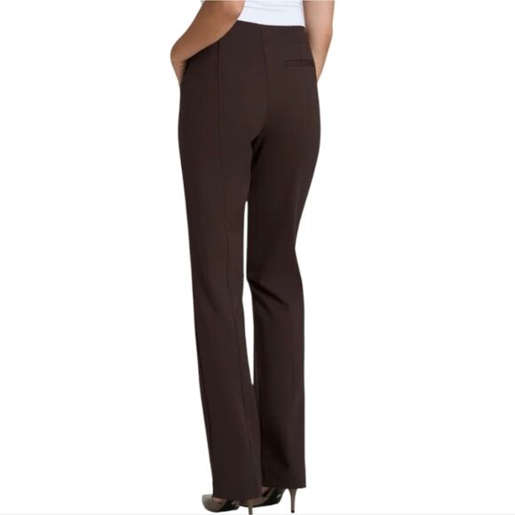 Chico's So Slimming Women's Brown Straight Leg Pants Size Women's 2.5 14 - Picture 3 of 12